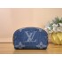 Louis Vuitton Monogram Denim Pochette Cosmétique Makeup Pouch M24316
