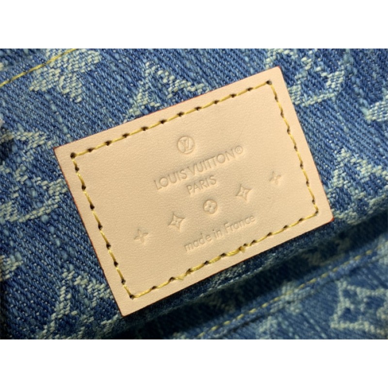 Louis Vuitton Monogram Denim Pochette Cosmétique Makeup Pouch M24316