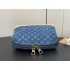Louis Vuitton Monogram Denim Pochette Cosmétique GM Makeup Pouch M24317