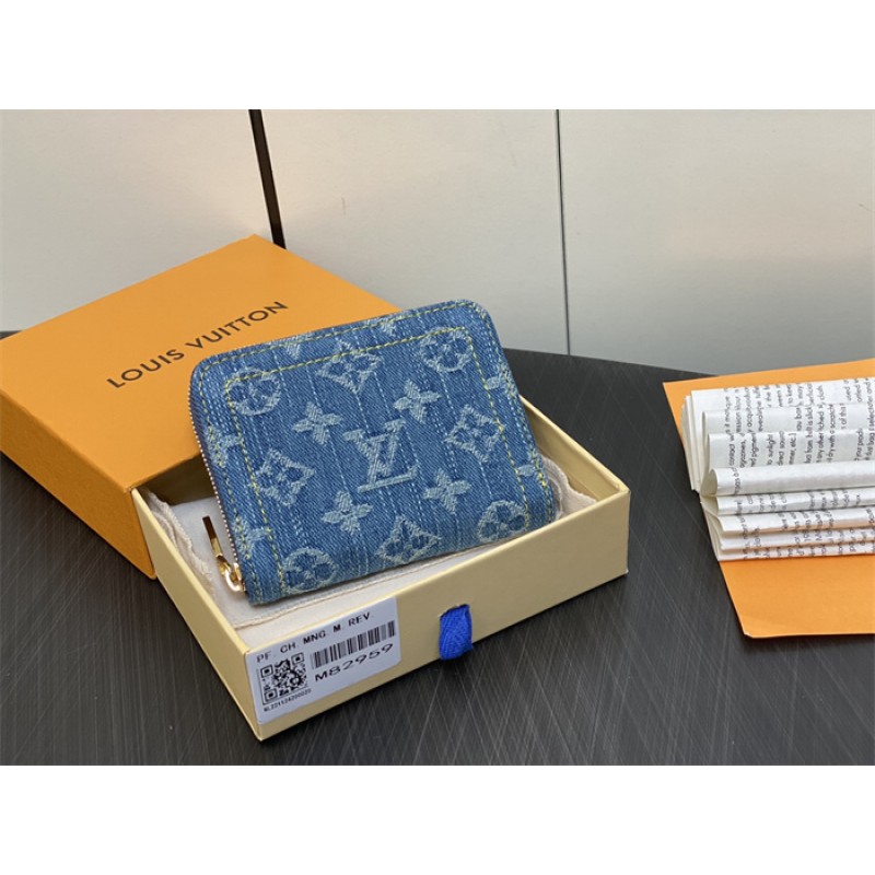 Louis Vuitton Monogram Denim Zippy Coin Purse M82957