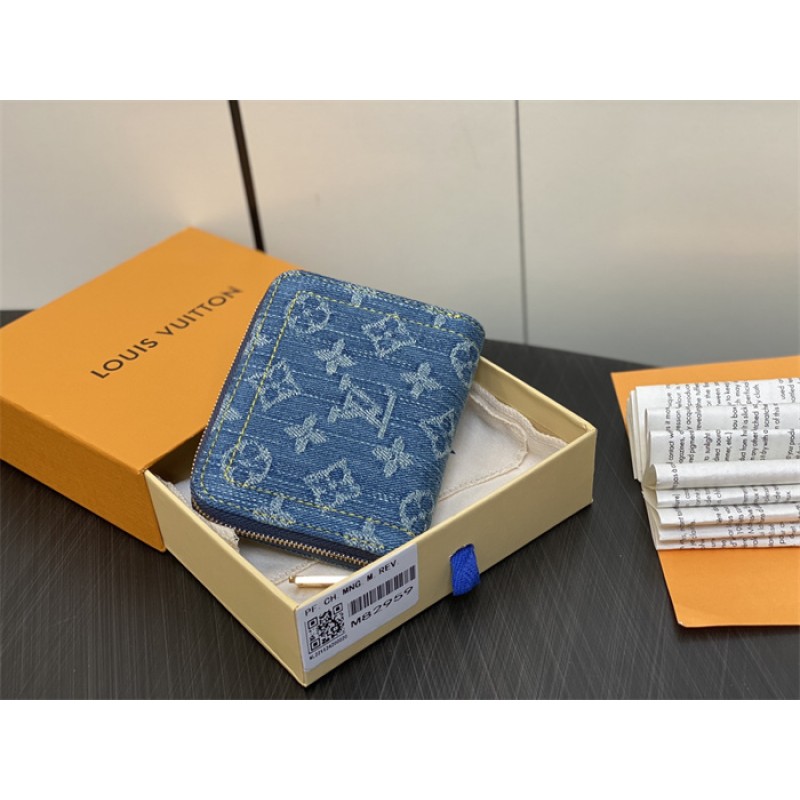 Louis Vuitton Monogram Denim Zippy Coin Purse M82957