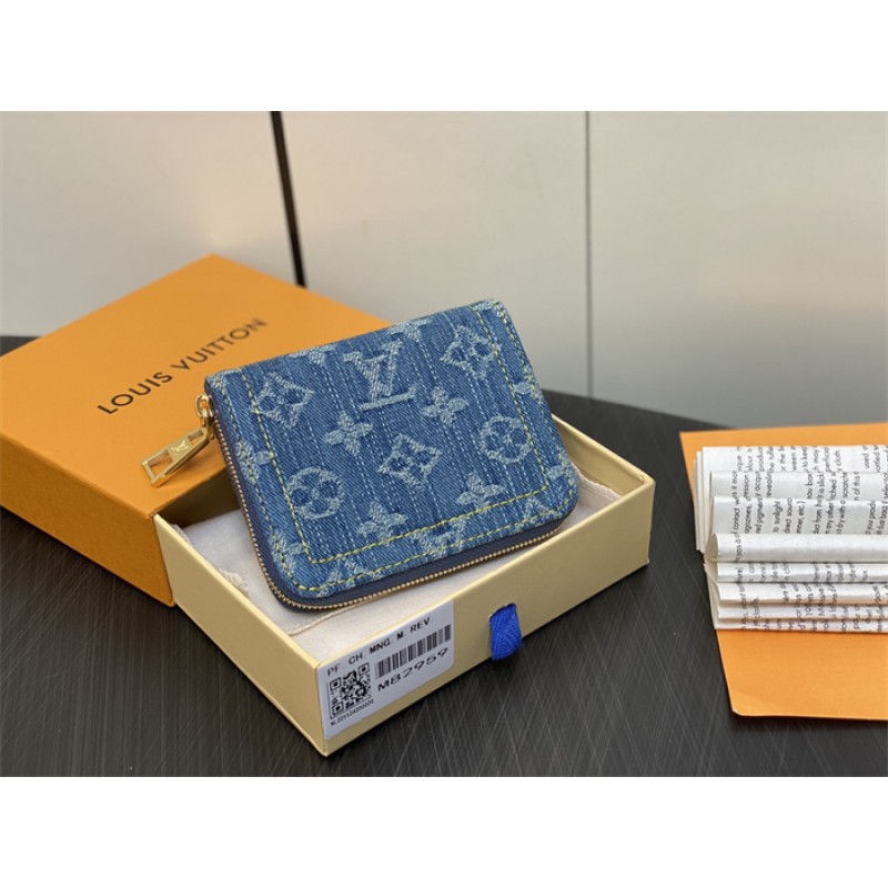 Louis Vuitton Monogram Denim Zippy Coin Purse M82957