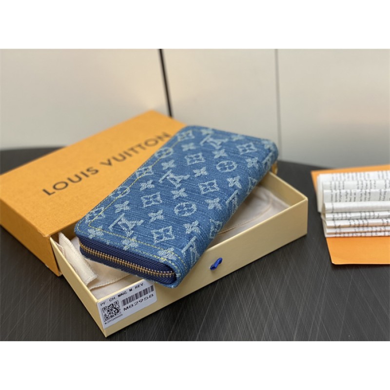 Louis Vuitton Monogram Denim Zippy Wallet M82958