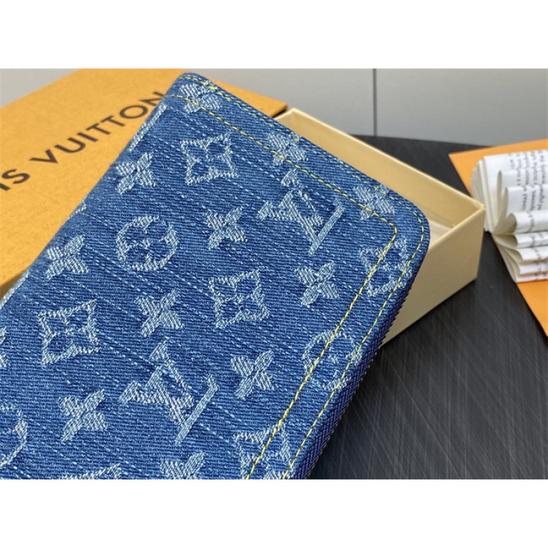 Louis Vuitton Monogram Denim Zippy Wallet M82958