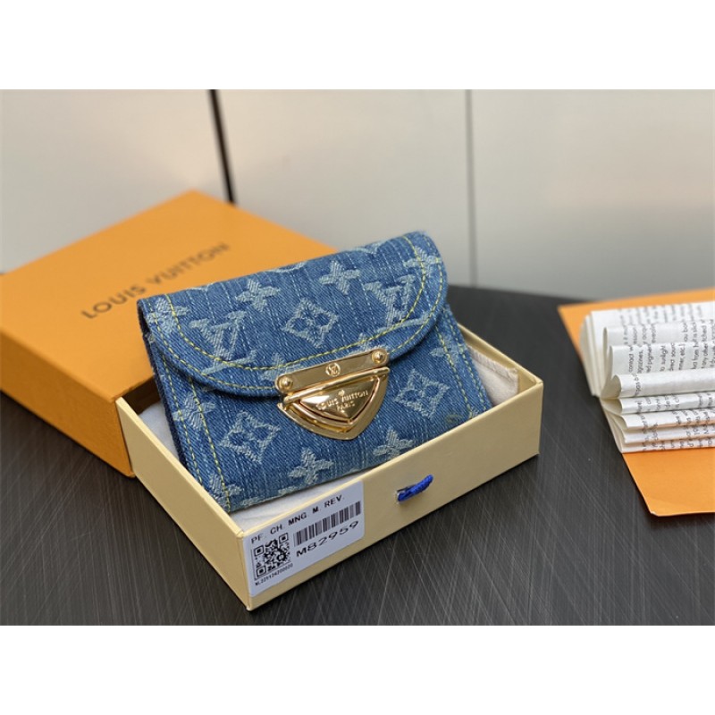 Louis Vuitton Monogram Denim Victorine Wallet M82959