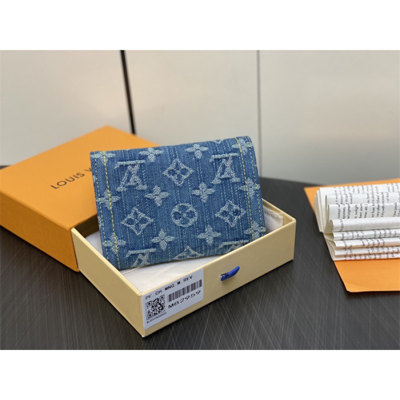 Louis Vuitton Monogram Denim Victorine Wallet M82959