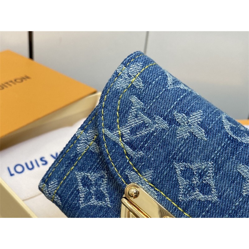 Louis Vuitton Monogram Denim Victorine Wallet M82959