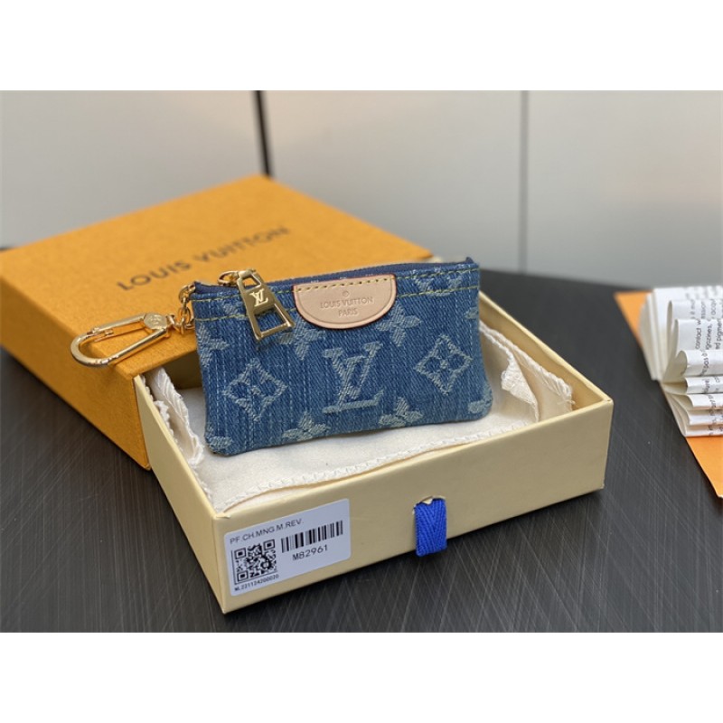 Louis Vuitton Monogram Denim Key Pouch M82961