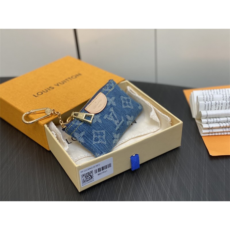Louis Vuitton Monogram Denim Key Pouch M82961