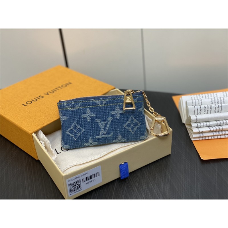 Louis Vuitton Monogram Denim Key Pouch M82961