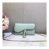 Christian Dior Grained Calfskin Saddle Long Chain Wallet S5614