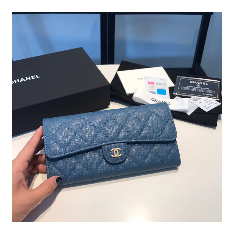 Chanel Grainy Calfskin Classic Bifold Wallet A31505