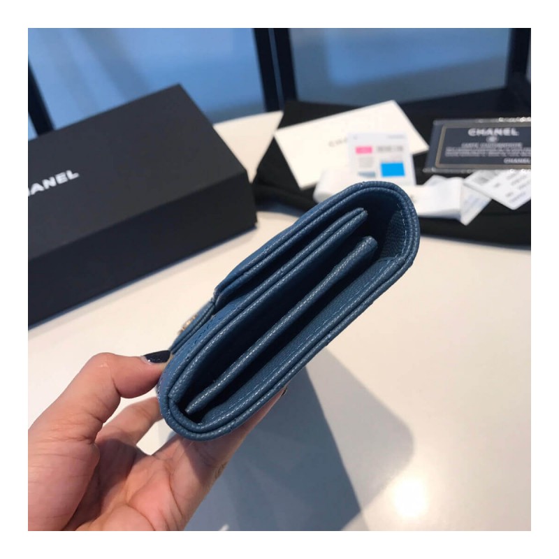 Chanel Grainy Calfskin Classic Bifold Wallet A31505