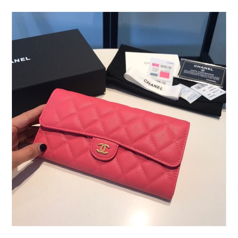 Chanel Grainy Calfskin Classic Bifold Wallet A31505