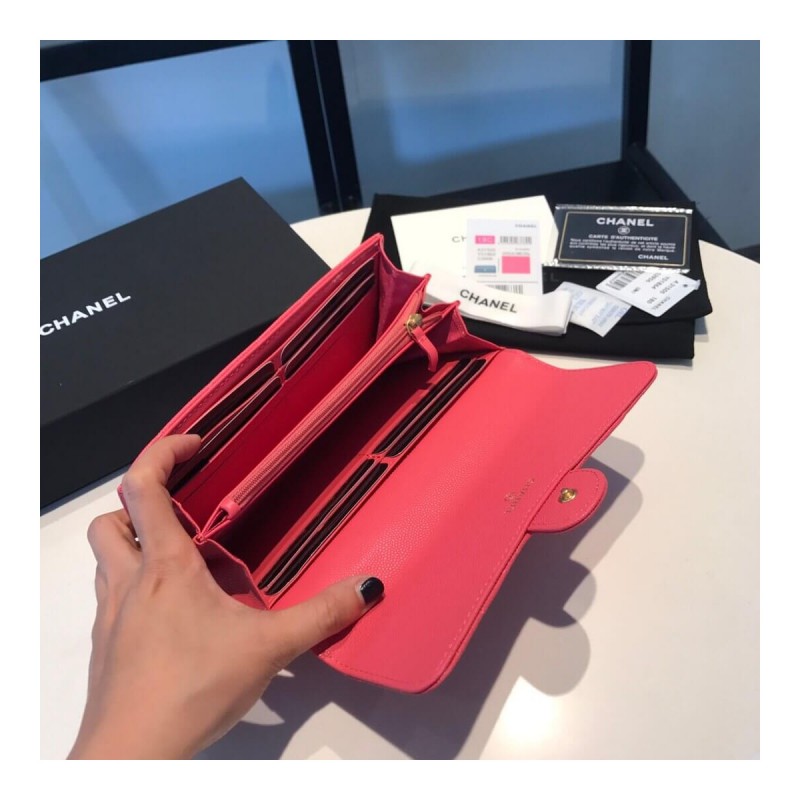 Chanel Grainy Calfskin Classic Bifold Wallet A31505