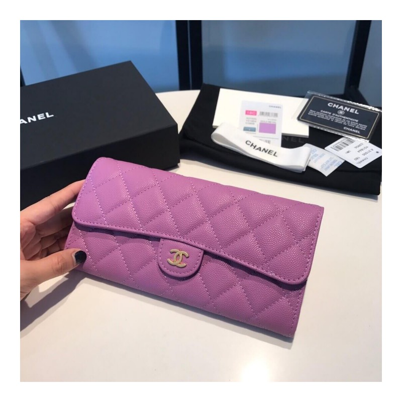 Chanel Grainy Calfskin Classic Bifold Wallet A31505