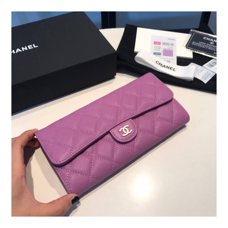 Chanel Grainy Calfskin Classic Bifold Wallet A31505