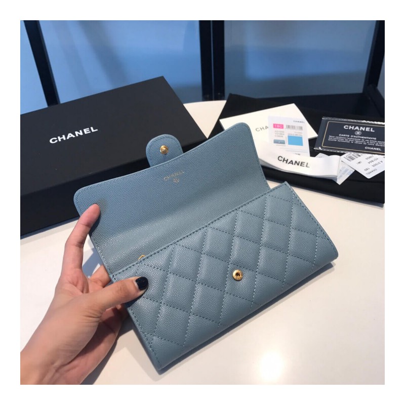 Chanel Grainy Calfskin Classic Bifold Wallet A31505