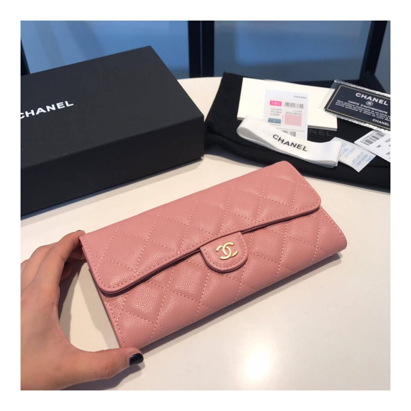 Chanel Grainy Calfskin Classic Bifold Wallet A31505