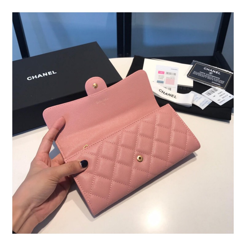 Chanel Grainy Calfskin Classic Bifold Wallet A31505