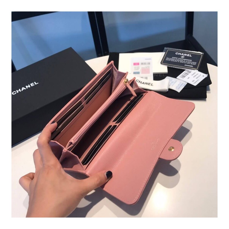 Chanel Grainy Calfskin Classic Bifold Wallet A31505