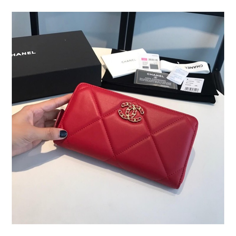 Chanel 19 Long Zipped Wallet AP0946