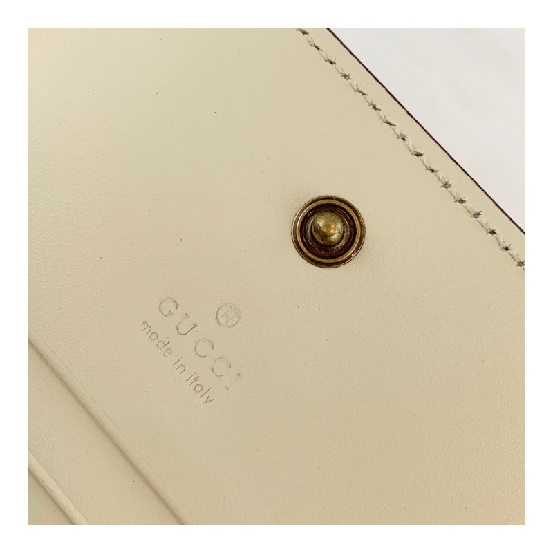 Gucci Signature Card Case Wallet With Cherries 476050