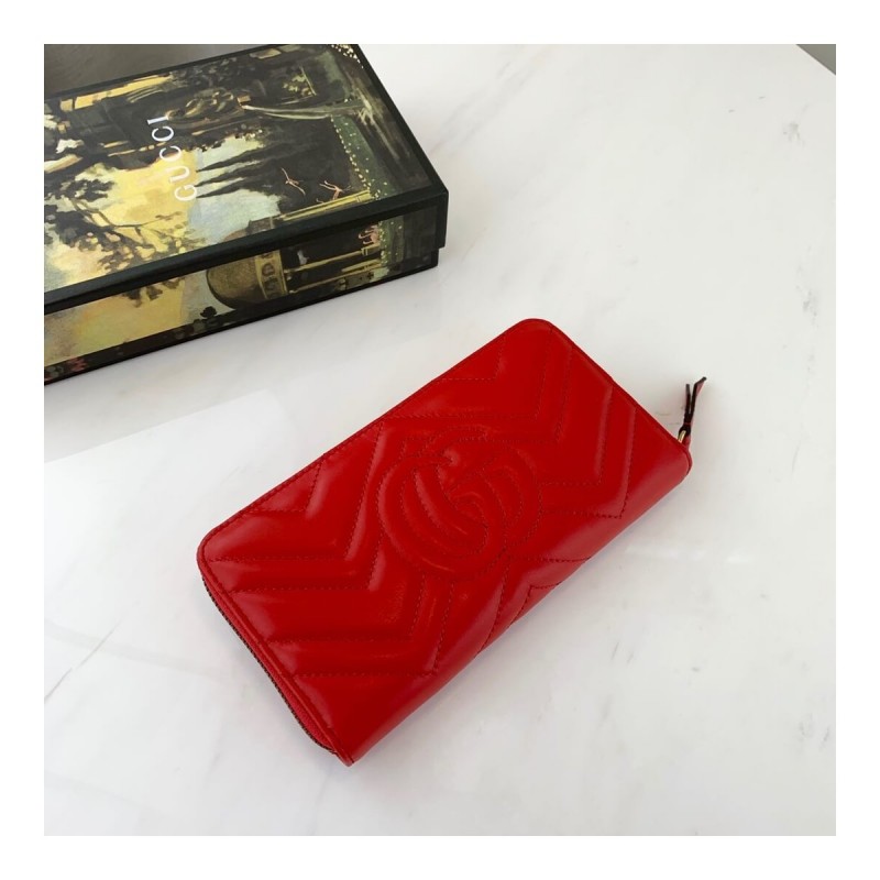 Gucci GG Marmont Zip Around Wallet 443123