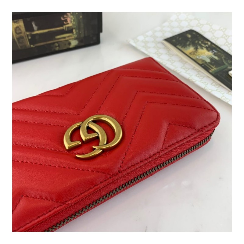 Gucci GG Marmont Zip Around Wallet 443123
