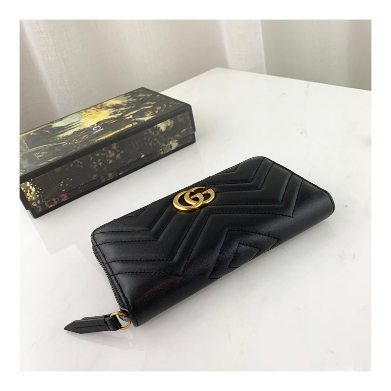 Gucci GG Marmont Zip Around Wallet 443123