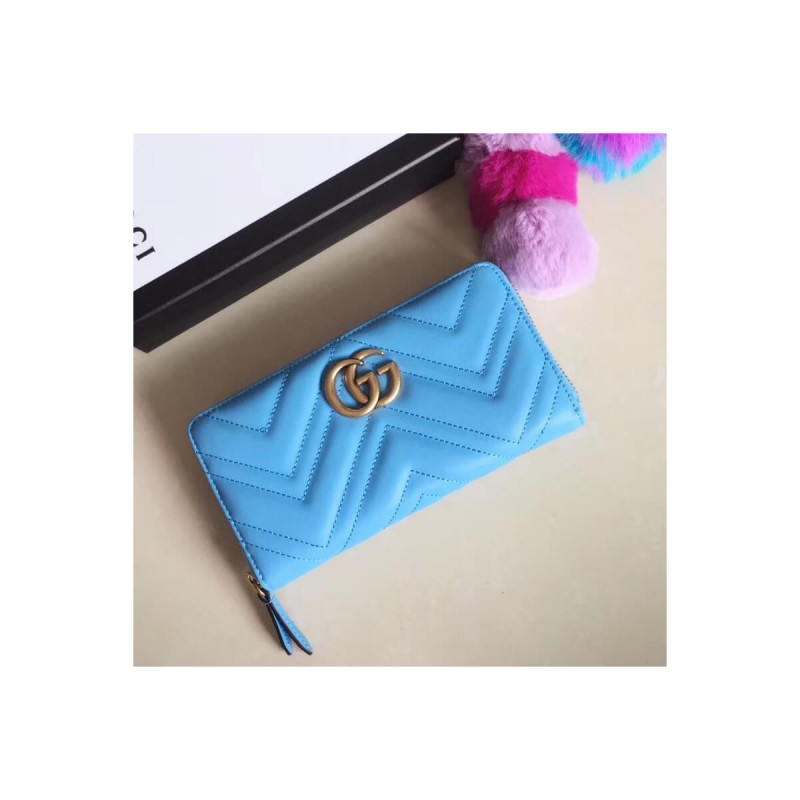 Gucci GG Marmont Zip Around Wallet 443123