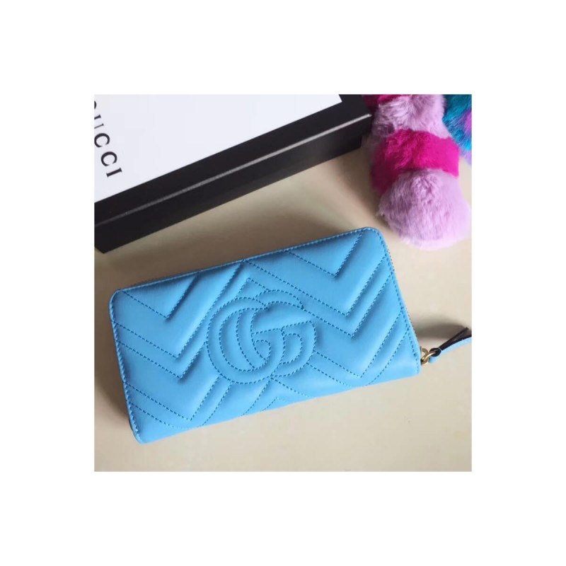 Gucci GG Marmont Zip Around Wallet 443123
