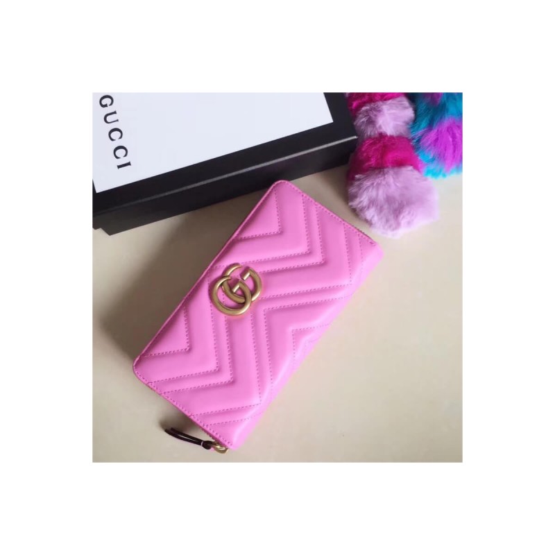 Gucci GG Marmont Zip Around Wallet 443123