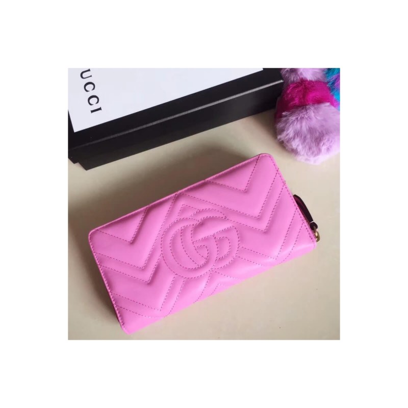 Gucci GG Marmont Zip Around Wallet 443123