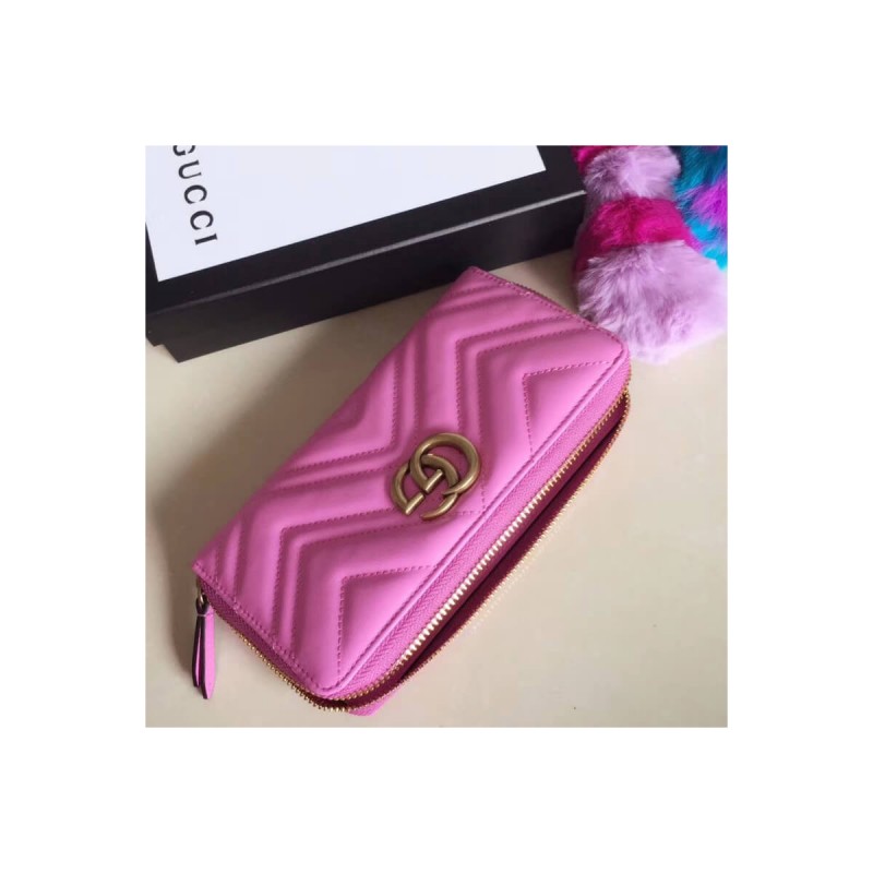 Gucci GG Marmont Zip Around Wallet 443123