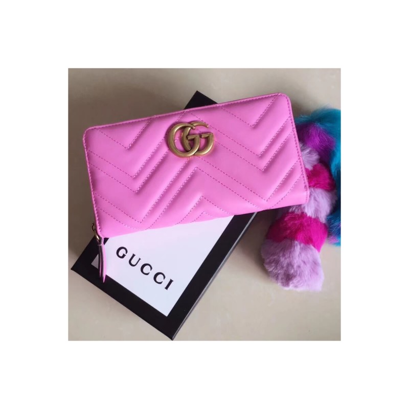 Gucci GG Marmont Zip Around Wallet 443123