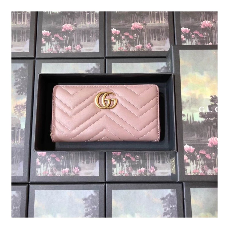 Gucci GG Marmont Zip Around Wallet 443123