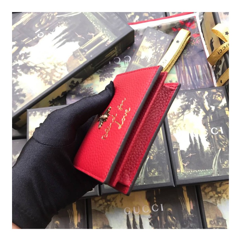 Gucci Animalier Card Case Wallet 460185