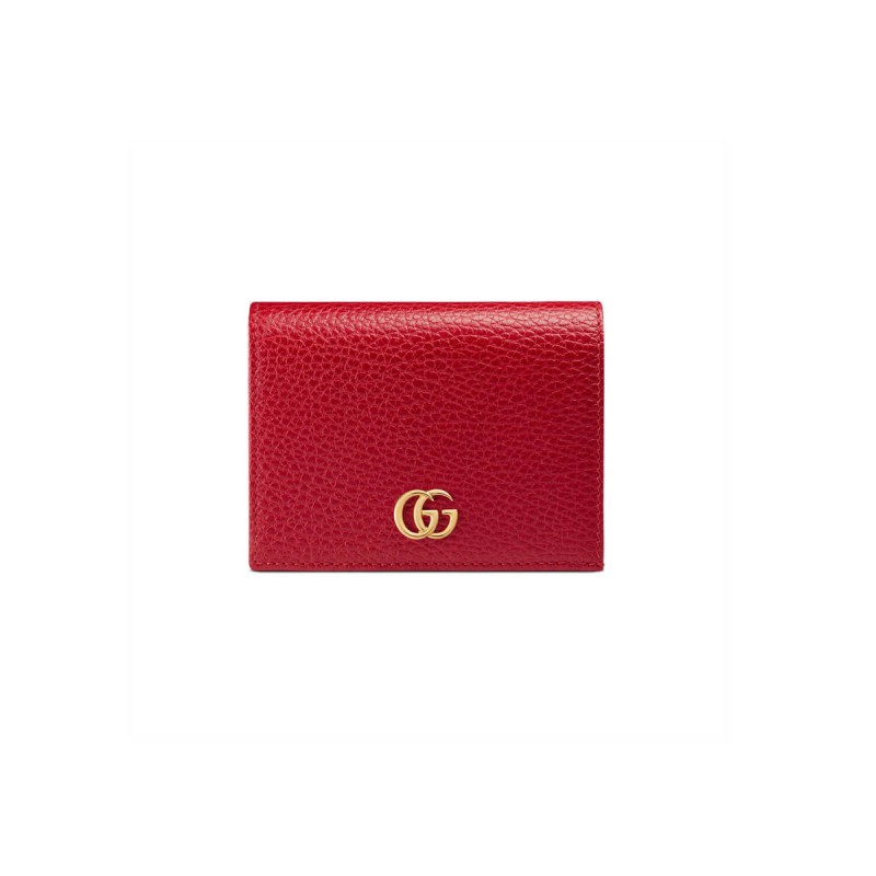 Gucci Leather Card Case Wallet 456126