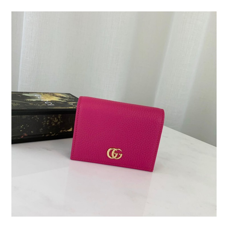 Gucci Leather Card Case Wallet 456126