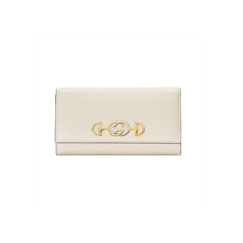 Gucci Zumi Grainy Leather Continental Wallet 573612