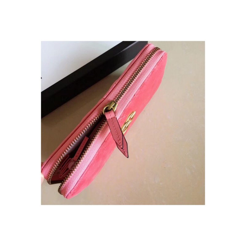 Gucci GG Velvet Zip Around Wallet 443123