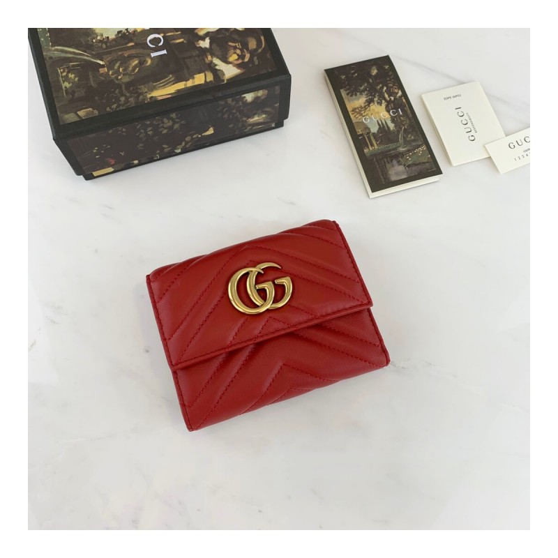 Gucci GG Marmont Matelassé Wallet 474802