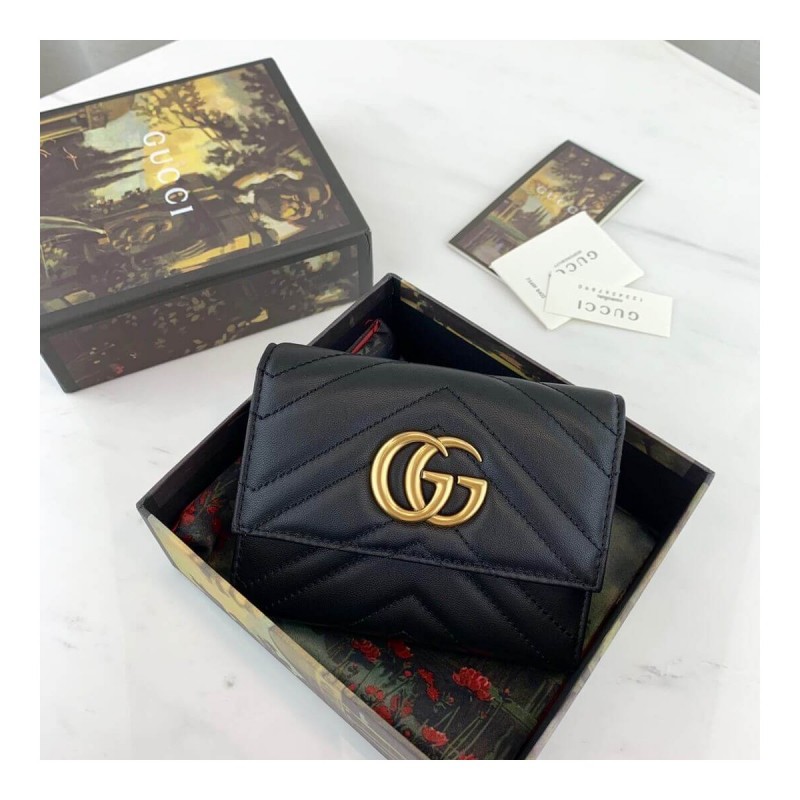 Gucci GG Marmont Matelassé Wallet 474802