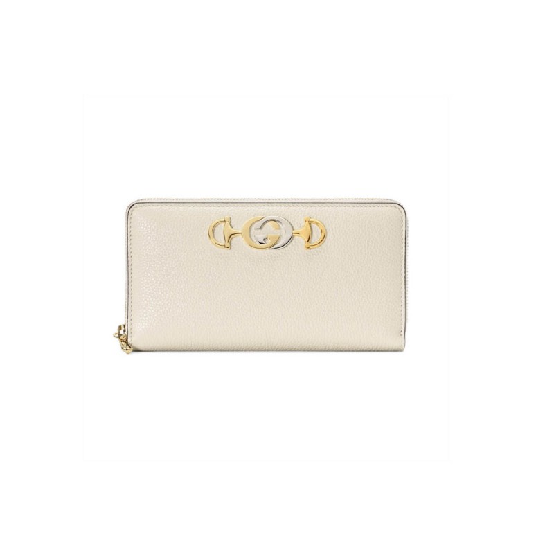 Gucci Zumi Grainy Leather Zip Around Wallet 570661