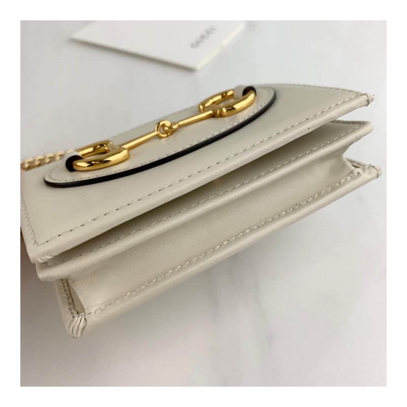 Gucci 1955 Horsebit Leather With Chain Wallet 623180
