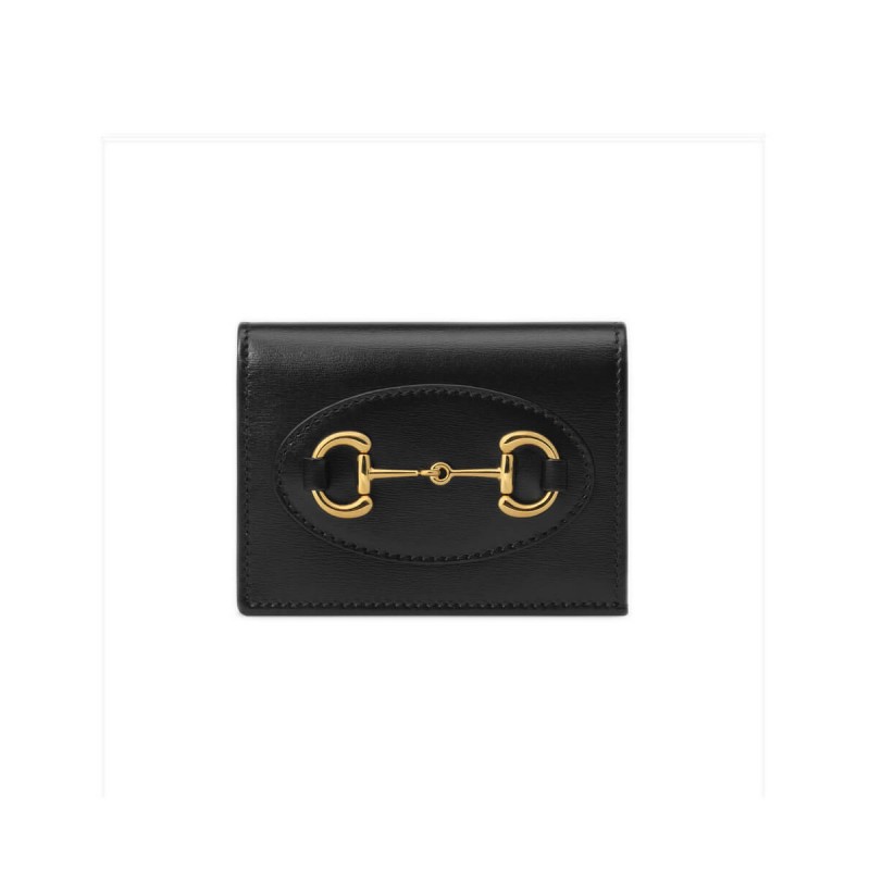 Gucci 1955 Horsebit Leather Card Case Wallet 621887