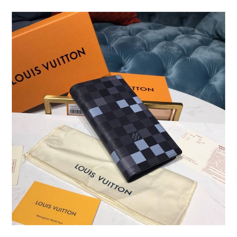 Louis Vuitton Damier Graphite Pixel Brazza Wallet N60163