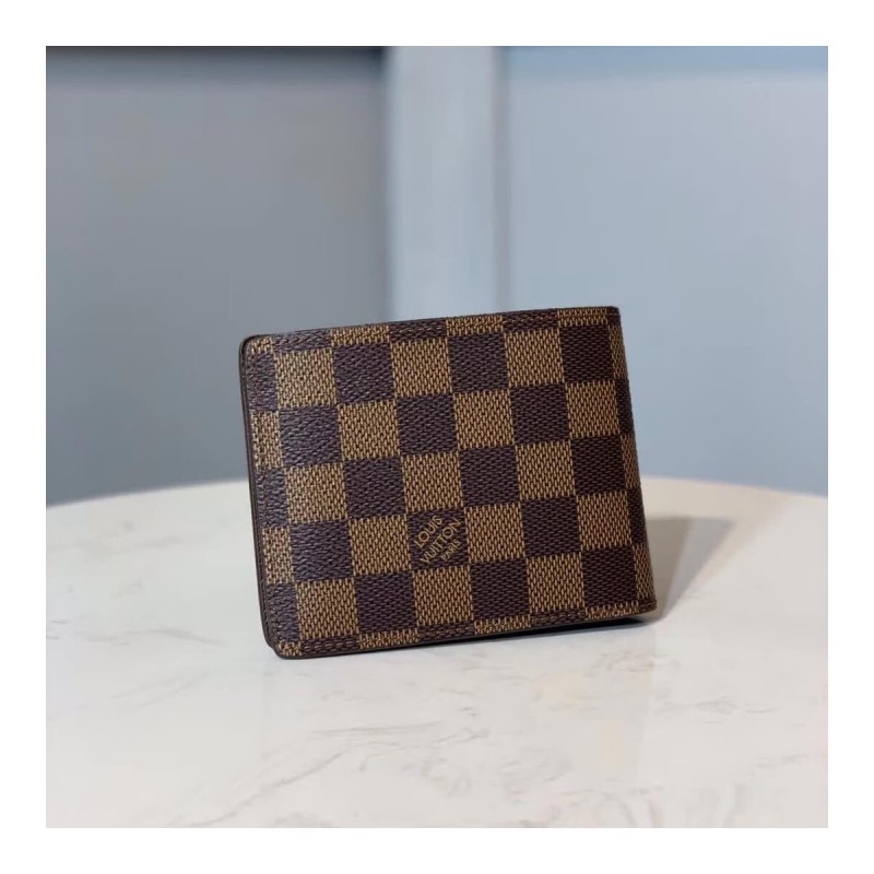 Louis Vuitton Damier Ebene Canvas Multiple Wallet N60895