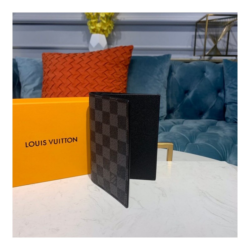 Louis Vuitton Damier Graphite Mickey Print Passport Cover N64411